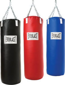 Boxercise workouts with punch bag